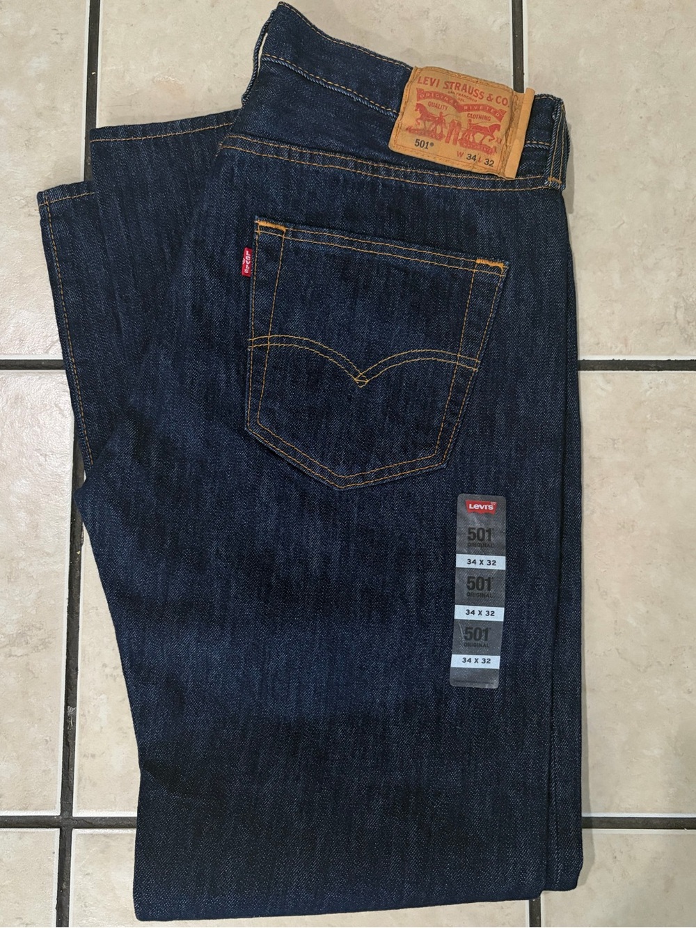 Levi's 501 Men’s Dark Jeans 34x32